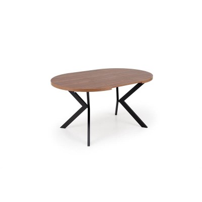 Стол обеденный HALMAR PERONI орех/черный 100-250/100